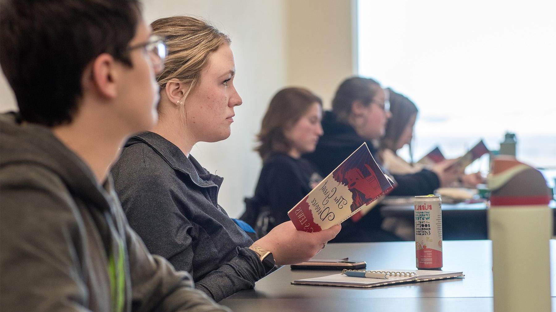 Students listening in Class to a lecture